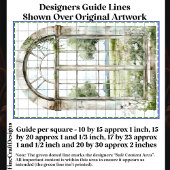 Zomerse Uitzicht uit gebogen raam AN5L Decoupage Tissuepapier