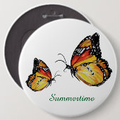 Zomerse vlinder tekening Ronde Badge Ronde Button 6,0 Cm (Voorkant /achterkant)