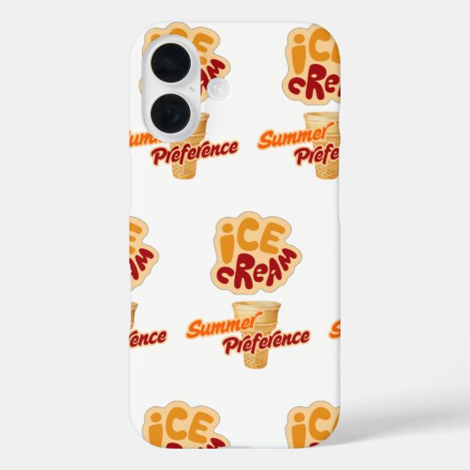 zomerse voorkeur voor roomijs Case-Mate iPhone case (Achterkant)