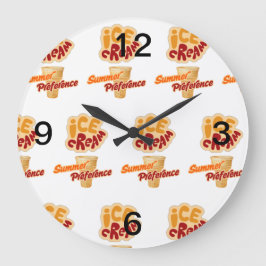 zomerse voorkeur voor roomijs grote klok