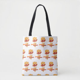 zomerse voorkeur voor roomijs tote bag