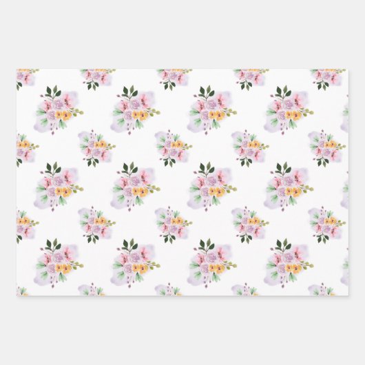 Zomerse Waterverven Inpakpapier Vel (Voorkant 3)