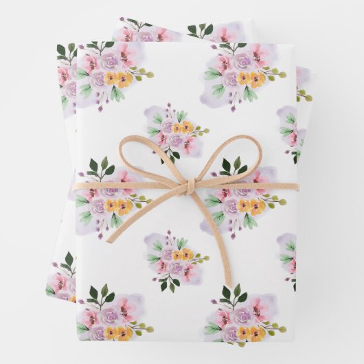 Zomerse Waterverven Inpakpapier Vel (In situ)