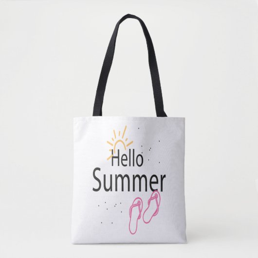 zomerse zee dag tote bag (Voorkant)