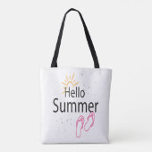 zomerse zee dag tote bag (Achterkant)