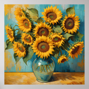 Zomerse Zonnebloemen Poster