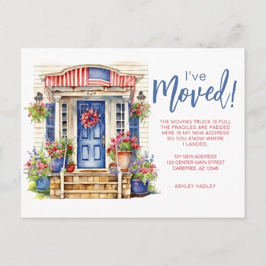 Zomerseizoen Bewegen Aankondigingskaart (Voorkant)