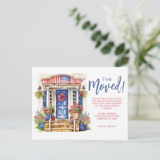 Zomerseizoen Bewegen Aankondigingskaart (Staand voorkant)