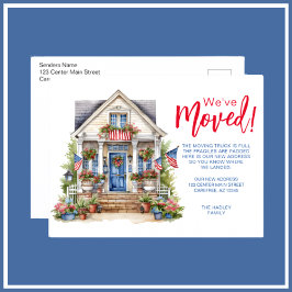 Zomerseizoen Familie Verhuizen Aankondigingskaart