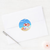 zomerseizoen ronde sticker (Envelop)