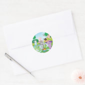 Zomersensatie Sprinkler Ronde Sticker (Envelop)
