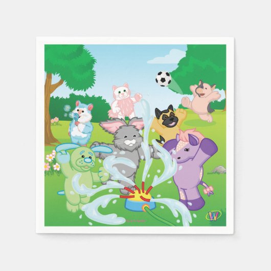 Zomersensatie Sprinkler Servet (Voorkant)