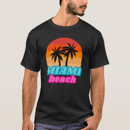 Zomershirt - strand Miami! T-shirt