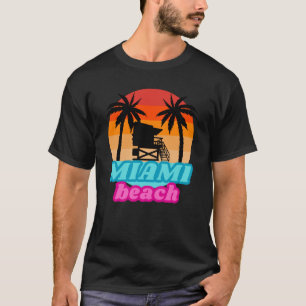 Zomershirt - strand van Miami - toren! T-shirt