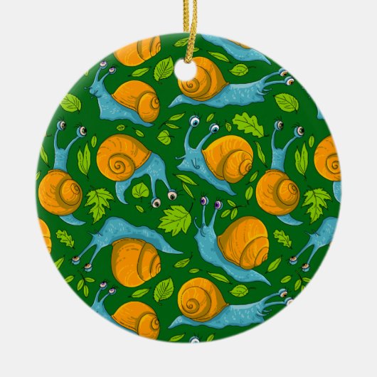 zomerslakken keramisch ornament (Voorkant)