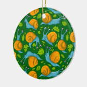 zomerslakken keramisch ornament (Links)