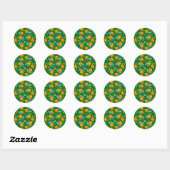 zomerslakken ronde sticker (Vel)