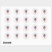 Zomersmaken Druppelend ijs Ronde Sticker (Vel)