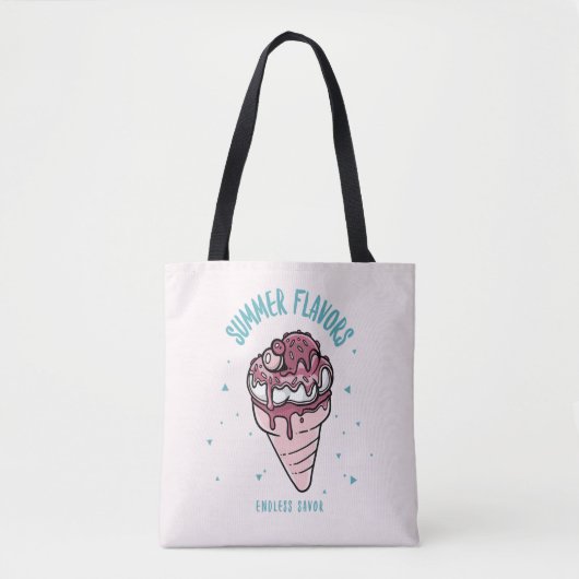 Zomersmaken Druppelend ijs Tote Bag (Voorkant)