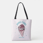 Zomersmaken Druppelend ijs Tote Bag (Achterkant)