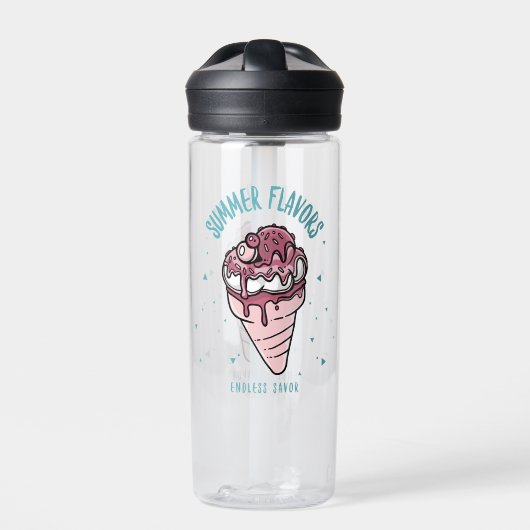 Zomersmaken Druppelend ijs Waterfles (Voorkant)