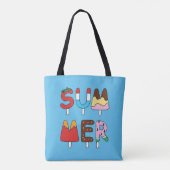 Zomersnack Kinder ijsjes Tote Bag (Achterkant)