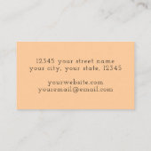 zomersoneel ontwerp visitekaartje (Achterkant)