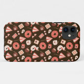 Zomerspullen Chocolade bruine achtergrond Case-Mate iPhone Case (Achterkant (horizontaal))