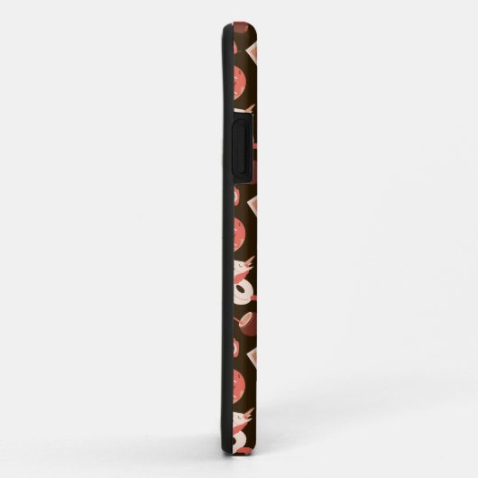 Zomerspullen Chocolade bruine achtergrond Case-Mate iPhone Case (Achterkant/rechts)