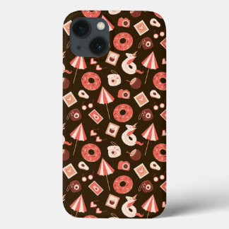 Zomerspullen Chocolade bruine achtergrond Case-Mate iPhone Case