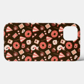 Zomerspullen Chocolade bruine achtergrond Case-Mate iPhone Case (Achterkant (horizontaal))
