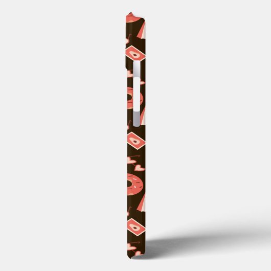 Zomerspullen Chocolade bruine achtergrond Case-Mate iPhone Case (Achterkant / Links)