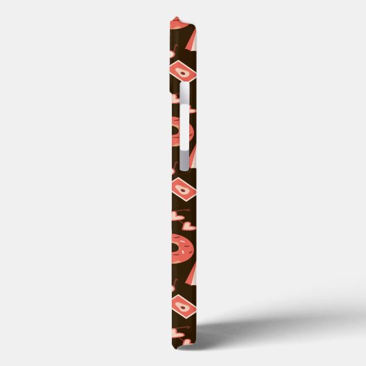 Zomerspullen Chocolade bruine achtergrond Case-Mate iPhone Case (Achterkant / Links)