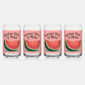 Zomerstaat van Melon Retro Fruit Art Blikvorm Glas (Voorkant)