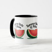 Zomerstaat van Melon Retro Fruit Art Mok (Voorkant links)