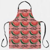 Zomerstaat van Melon Retro Fruit Art Schort (Voorkant)