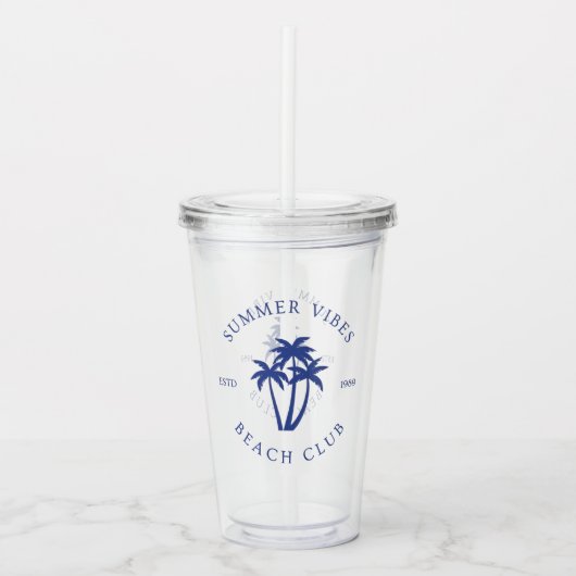 Zomerstemming Acryl Drinkbeker (Voorkant)