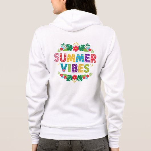 Zomerstemming Bloemontwerp-54504 Hoodie (Achterkant)