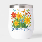 Zomerstemming bloemschikking met vlinders (Achterkant)