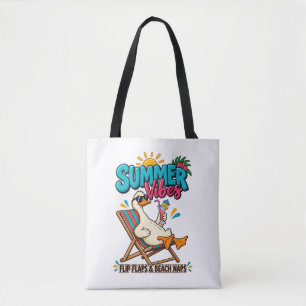 Zomerstemming Eend – Flip Flops Flesopener Tote Bag