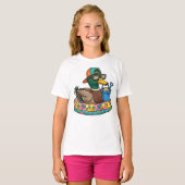 Zomerstemming Eend, Grappig Zomer Shirt (Voorkant volledig)
