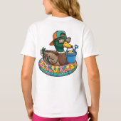 Zomerstemming Eend, Grappig Zomer Shirt (Achterkant)