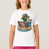 Zomerstemming Eend, Grappig Zomer Shirt (Voorkant)