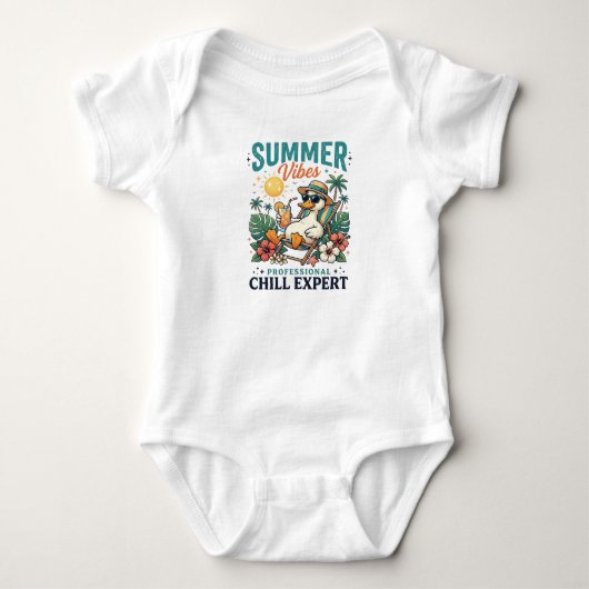 Zomerstemming Eend Strand Vakantie Romper (Voorkant)