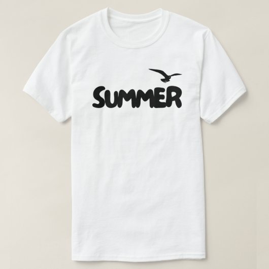 Zomerstemming Eenvoudig T-shirt (Design voorkant)