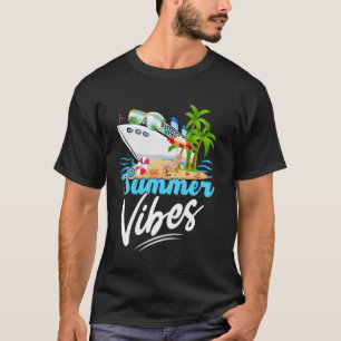 Zomerstemming Gezinsvakantie Cruiseschip Cruisen T-shirt