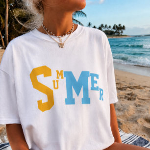 Zomerstemming Grafische T-shirt Minimalistische T-