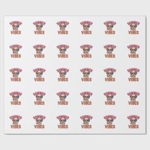 Zomerstemming Hond Zonnebril Vintage T-shirt Ontwe Cadeaupapier