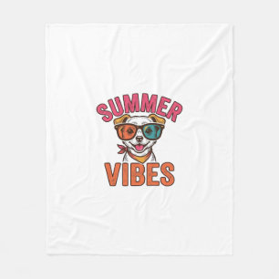 Zomerstemming Hond Zonnebril Vintage T-shirt Ontwe Fleece Deken