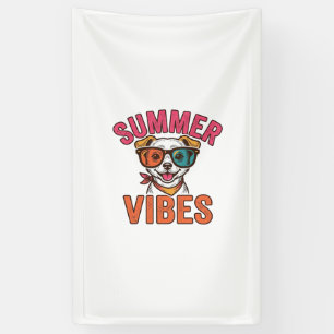 Zomerstemming Hond Zonnebril Vintage T-shirt Ontwe Spandoek